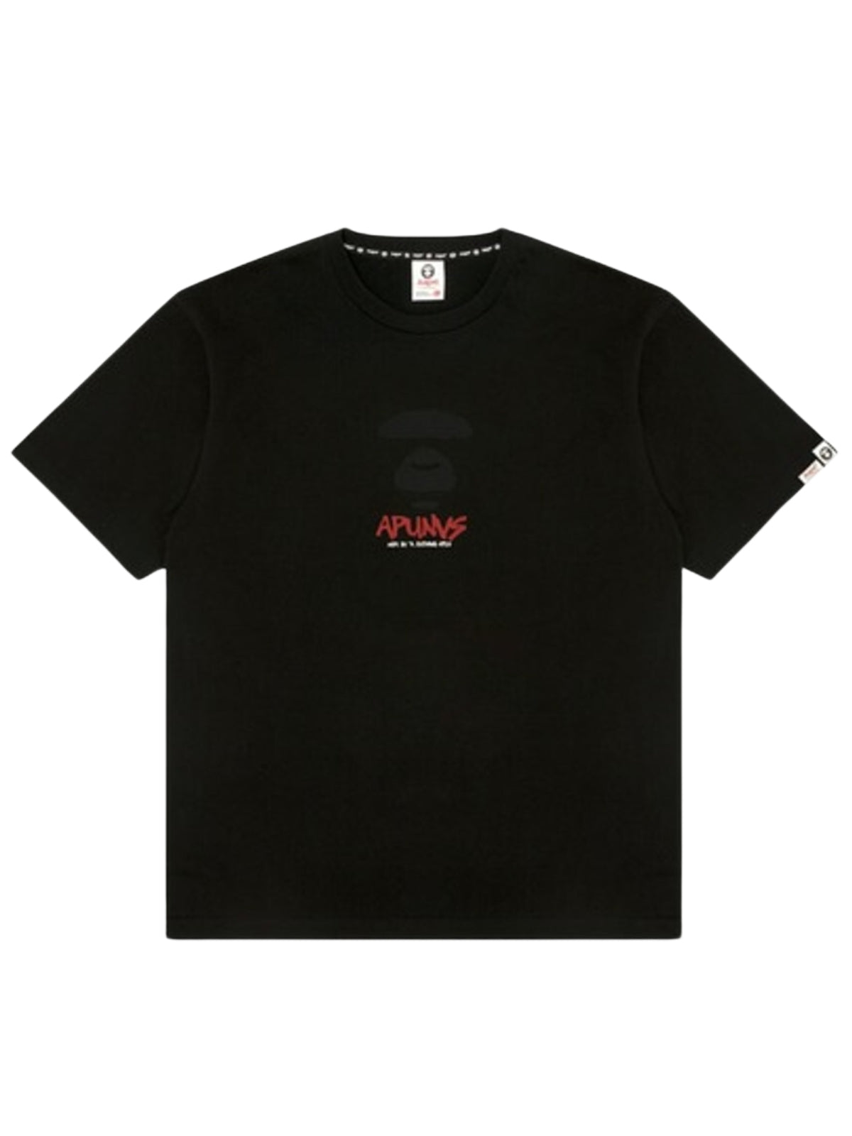 Aape T-Shirt Moonface Logo Black-Red