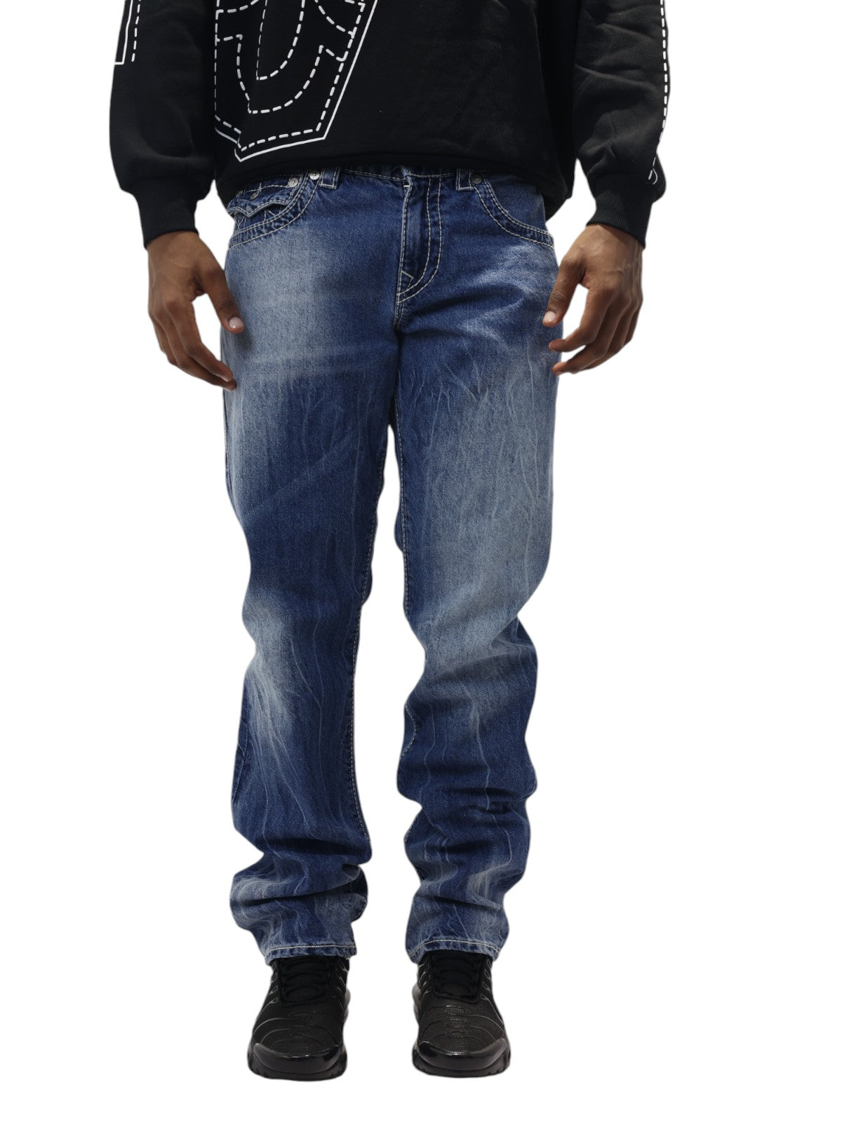 True Religion Jeans Ricky Blue Submarine Medium Wash