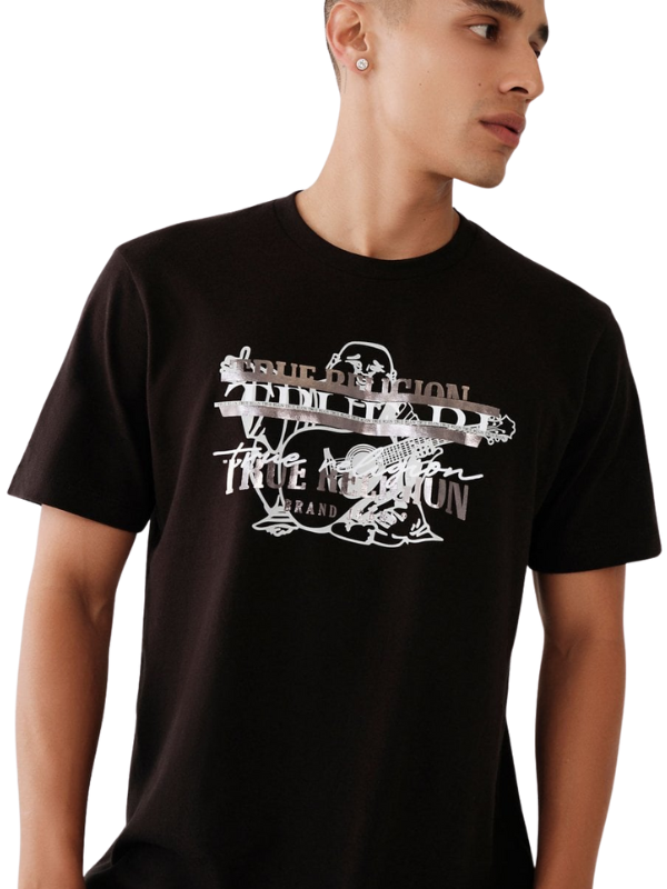 True Religion  T-Shirt Buddha Logo Black