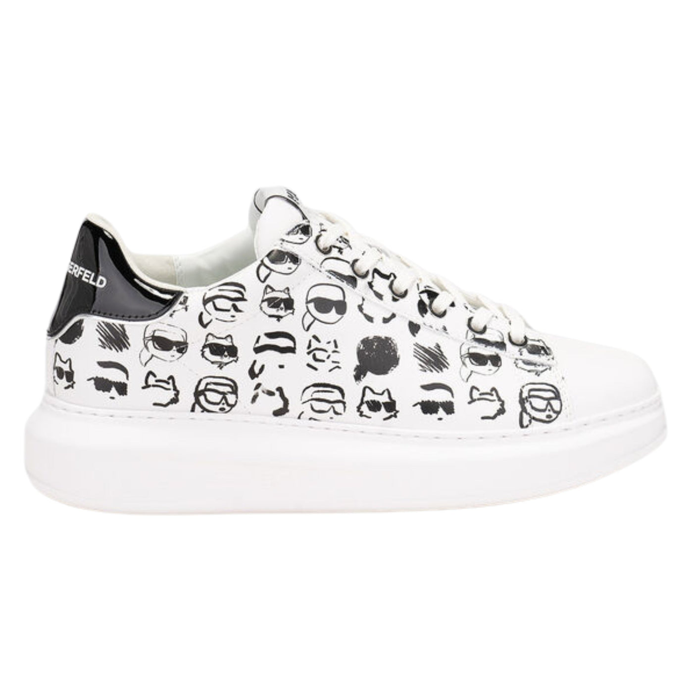 Karl Lagerfeld Sneaker Nft Kapri Graffiti White-Black