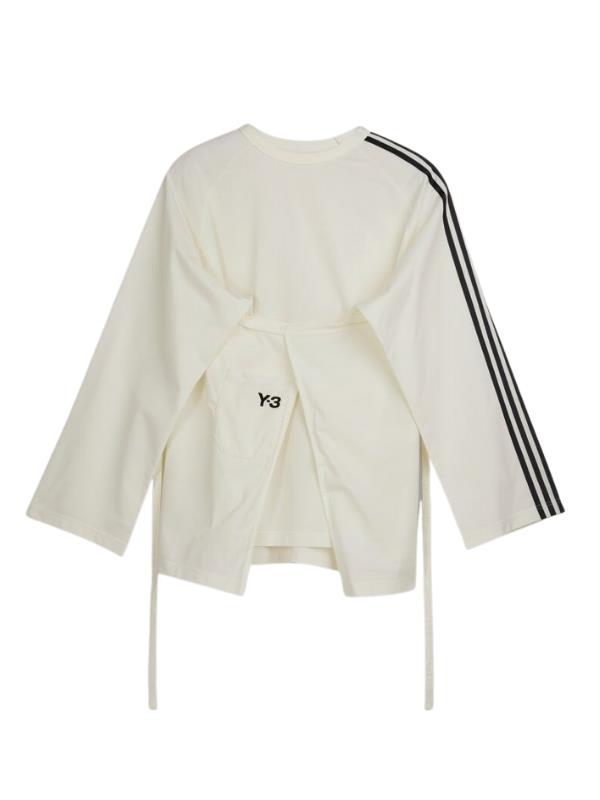 Y-3 Ladies T-Shirt L/S Closure Off-White