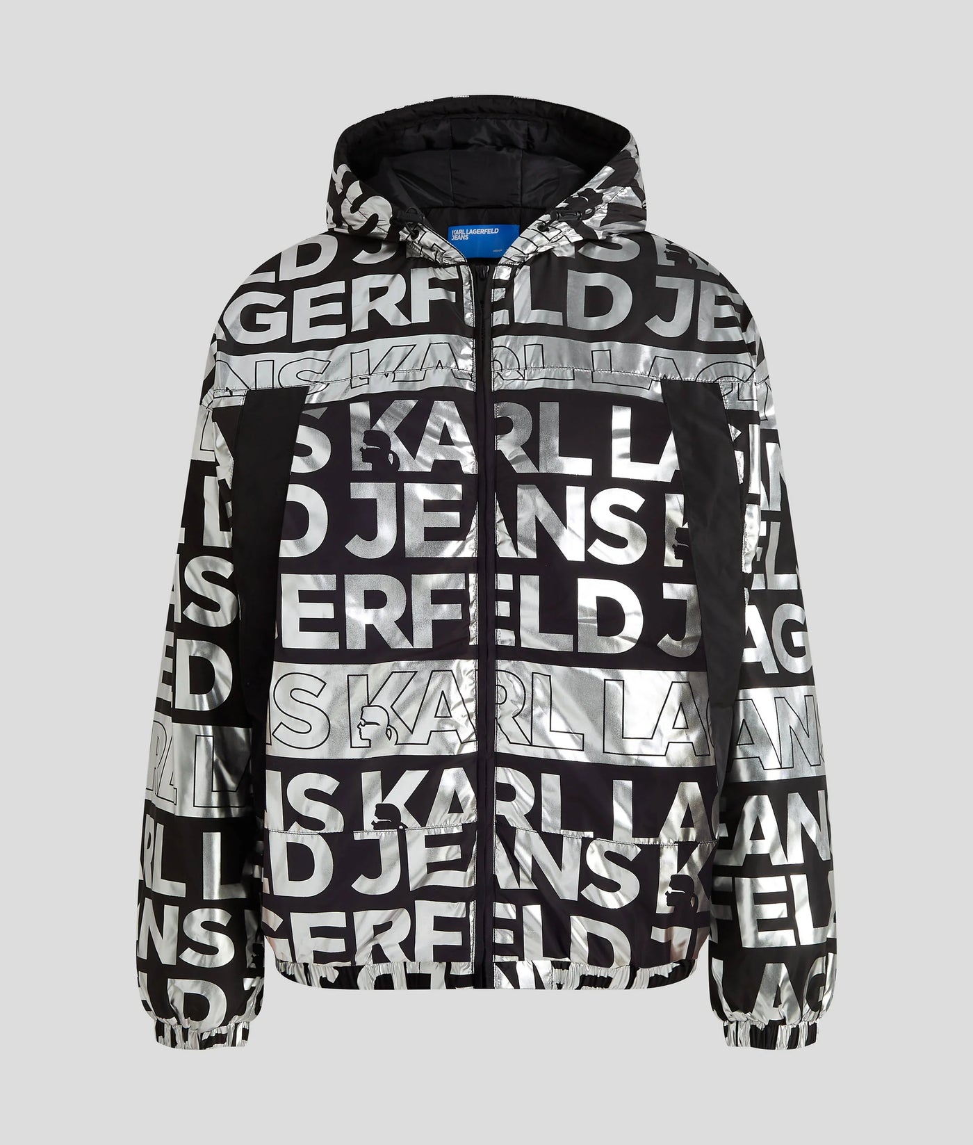 ALL-OVER LOGO PADDED JACKET