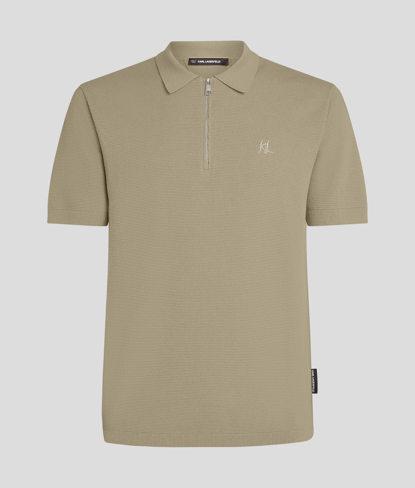 ZIP-UP POLO SHIRT