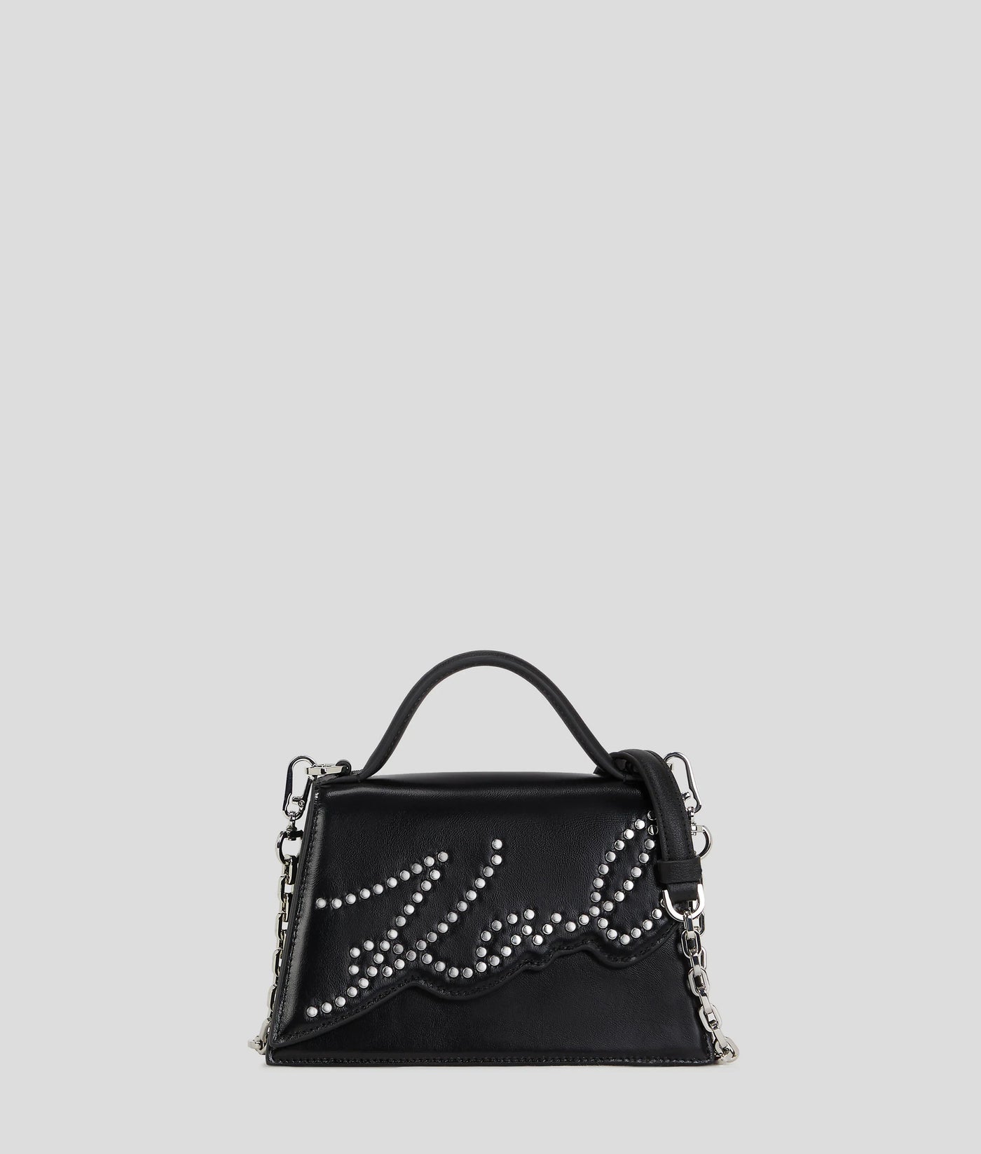 K/SIGNATURE SMALL STUDDED CROSSBODY BAG