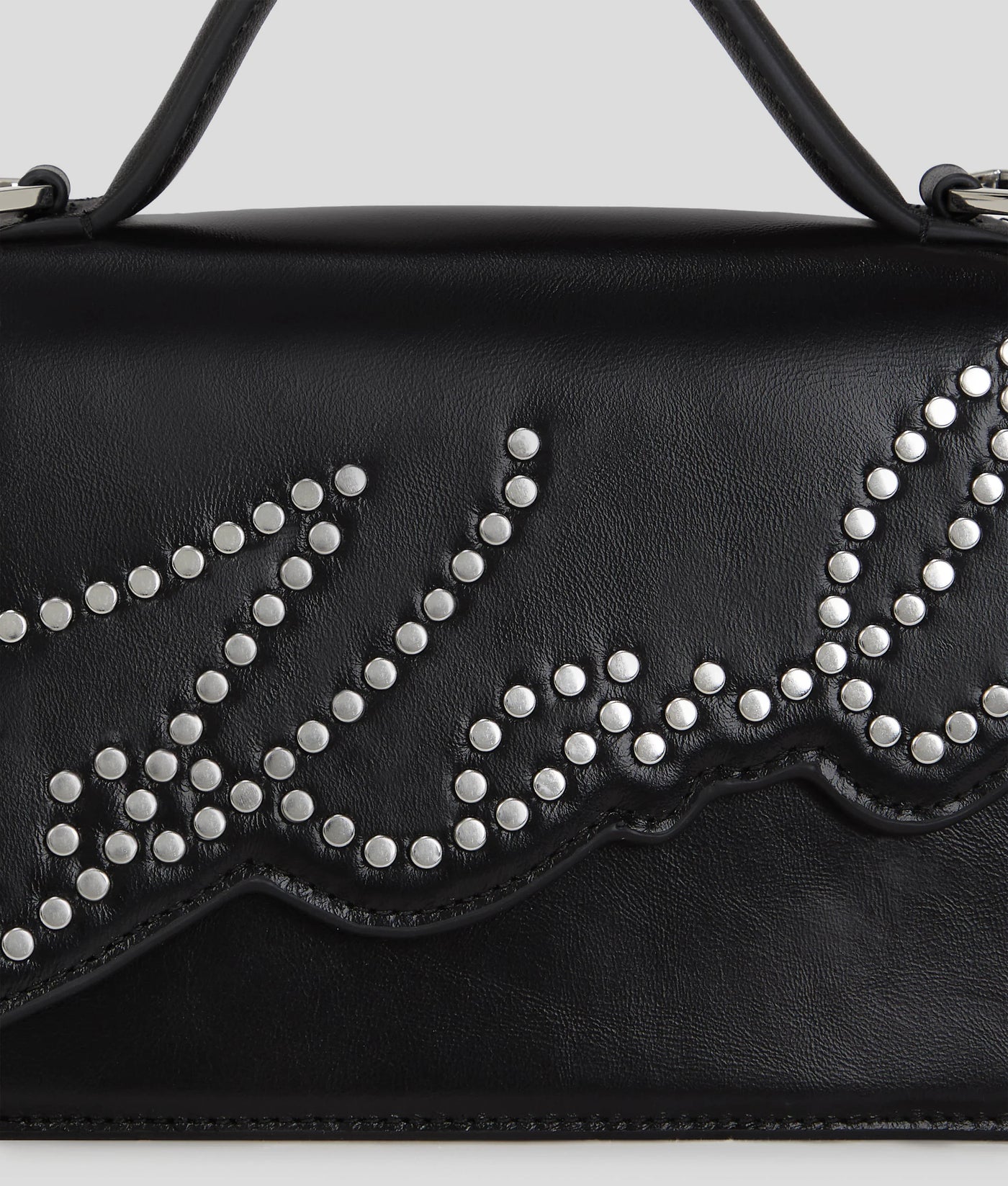 K/SIGNATURE SMALL STUDDED CROSSBODY BAG