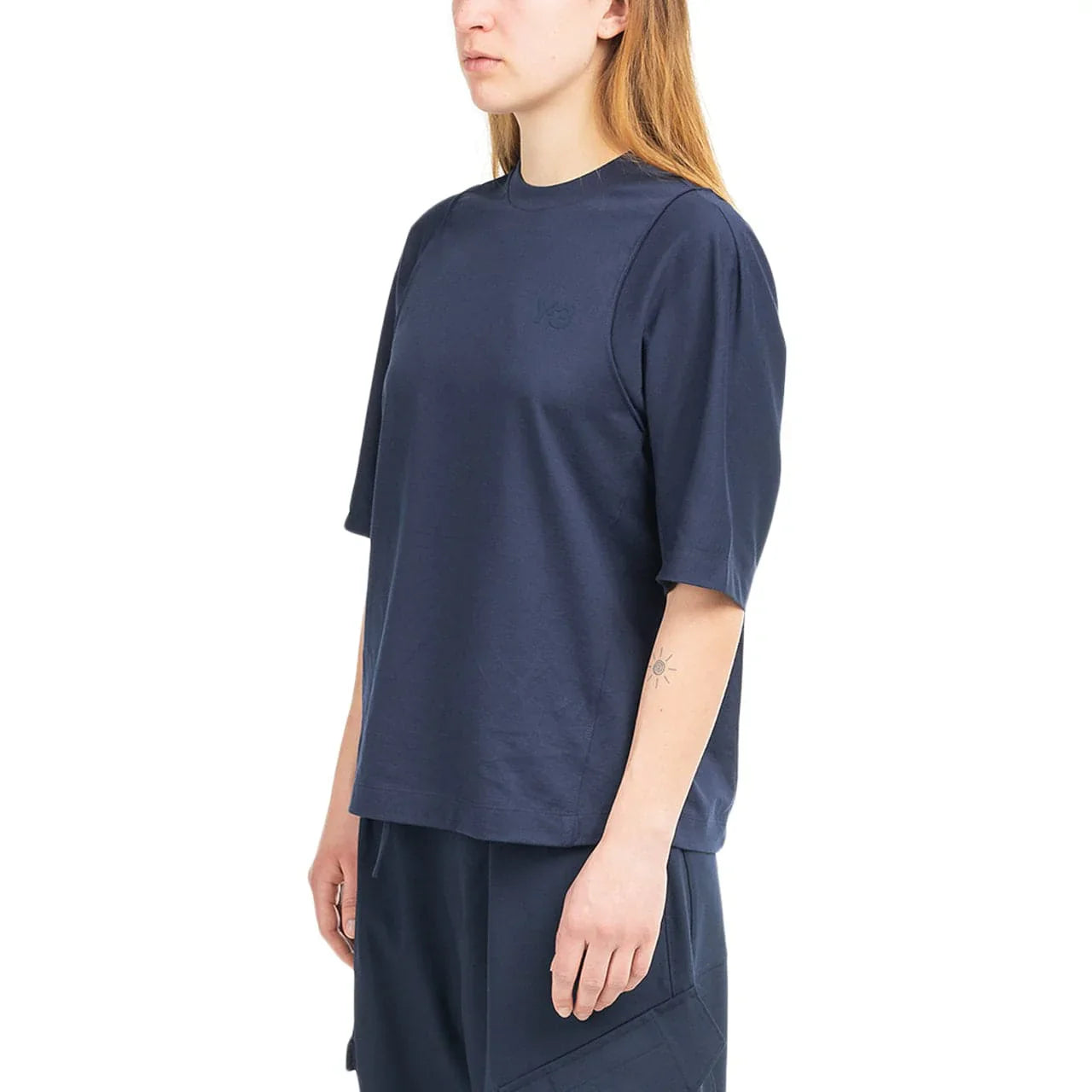 Y-3 T-Shirt Ladies Logo Navy