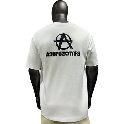 Acupuncture T-Shirt A Logo White-Black