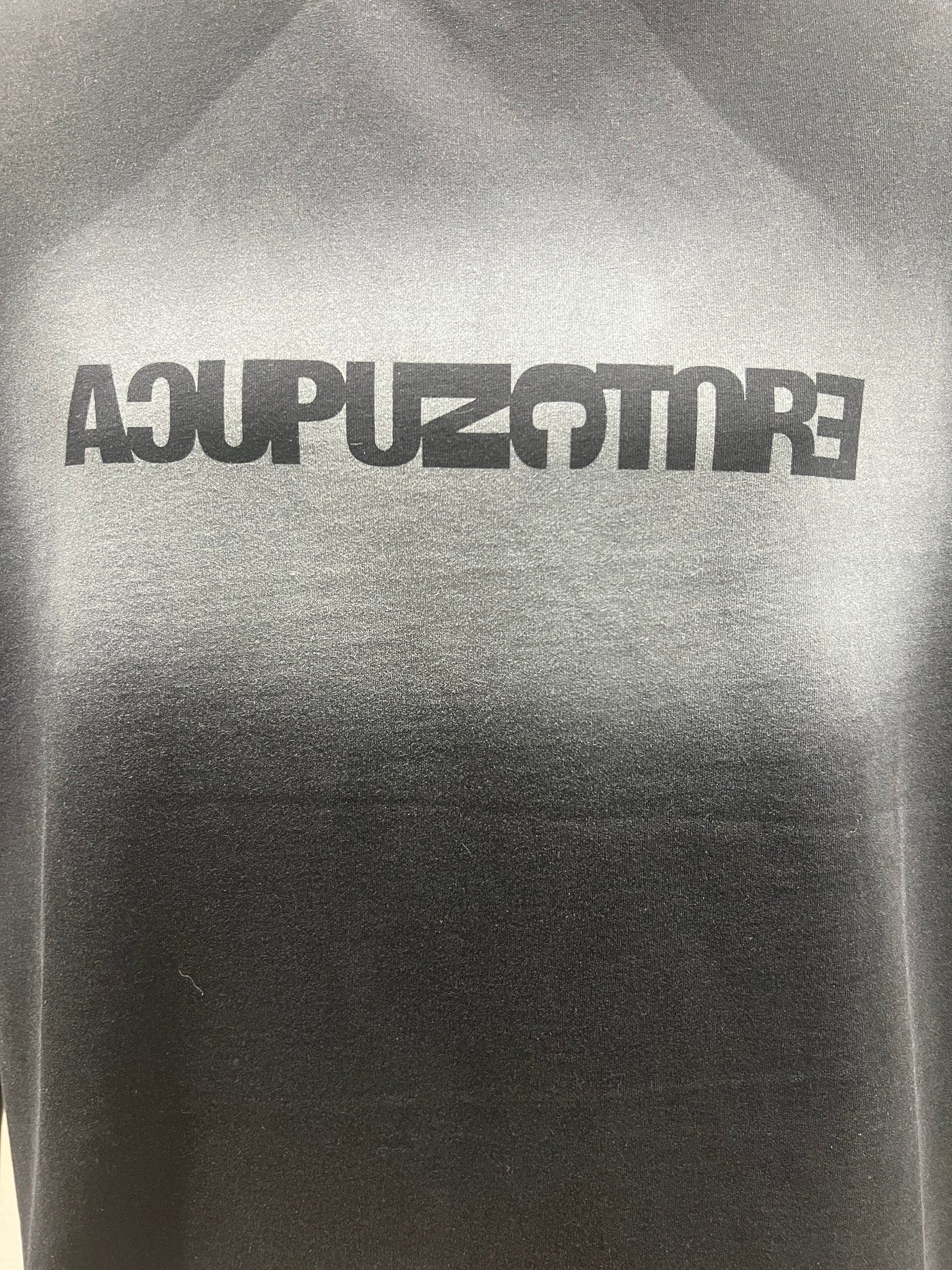 Acupuncture T-Shirt Reverse Logo Black