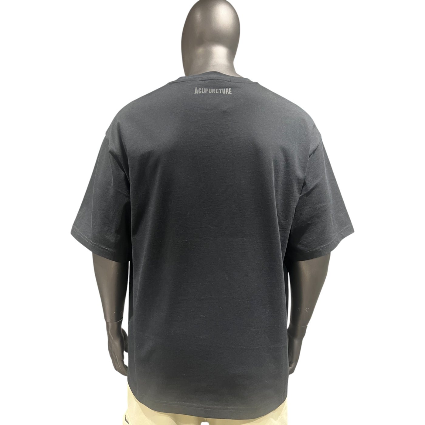 Acupuncture T-Shirt Reverse Logo Black