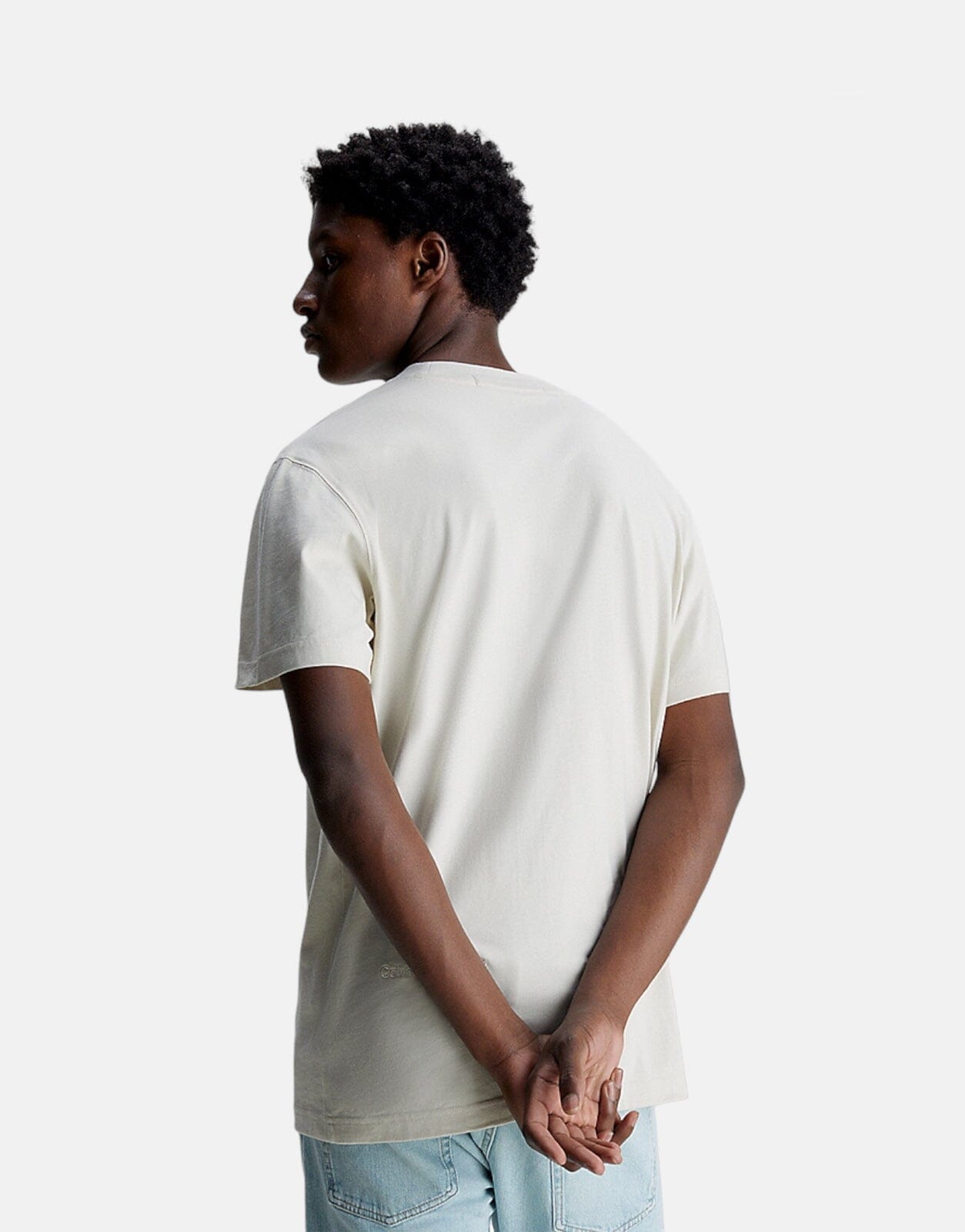 Calvin Klein Chenille T-Shirt Off-White