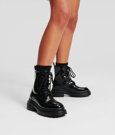 BROOKE PATENT LEATHER BOOTS