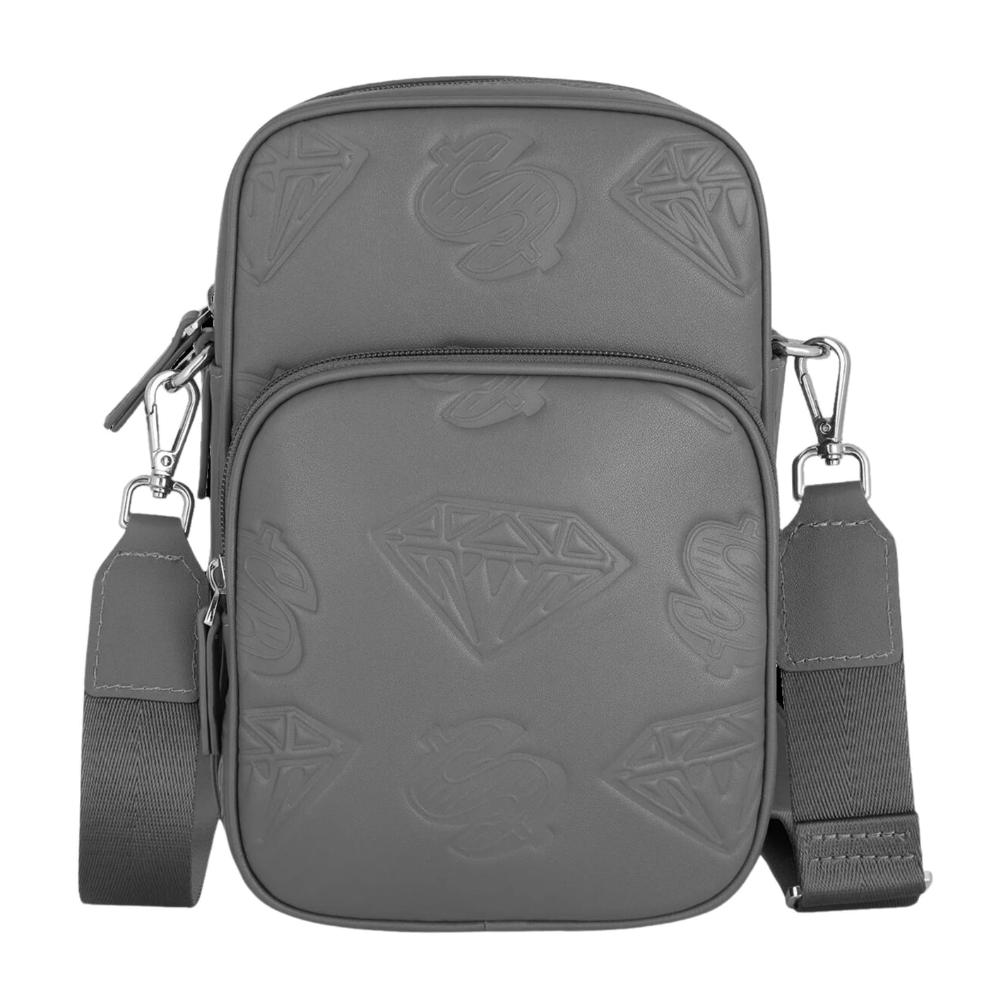 Billionaire Boys Club Bag Diamonds & Dollars Leather Grey