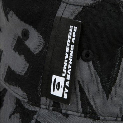 Aape Bucket Hat Camo Logo Black-Grey