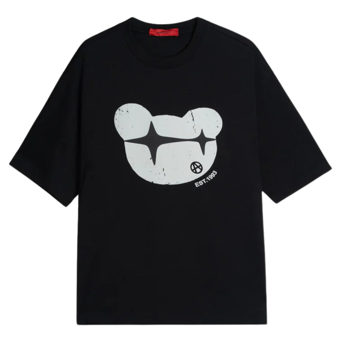 Acupuncture T-Shirt Ninja Bear Black-White