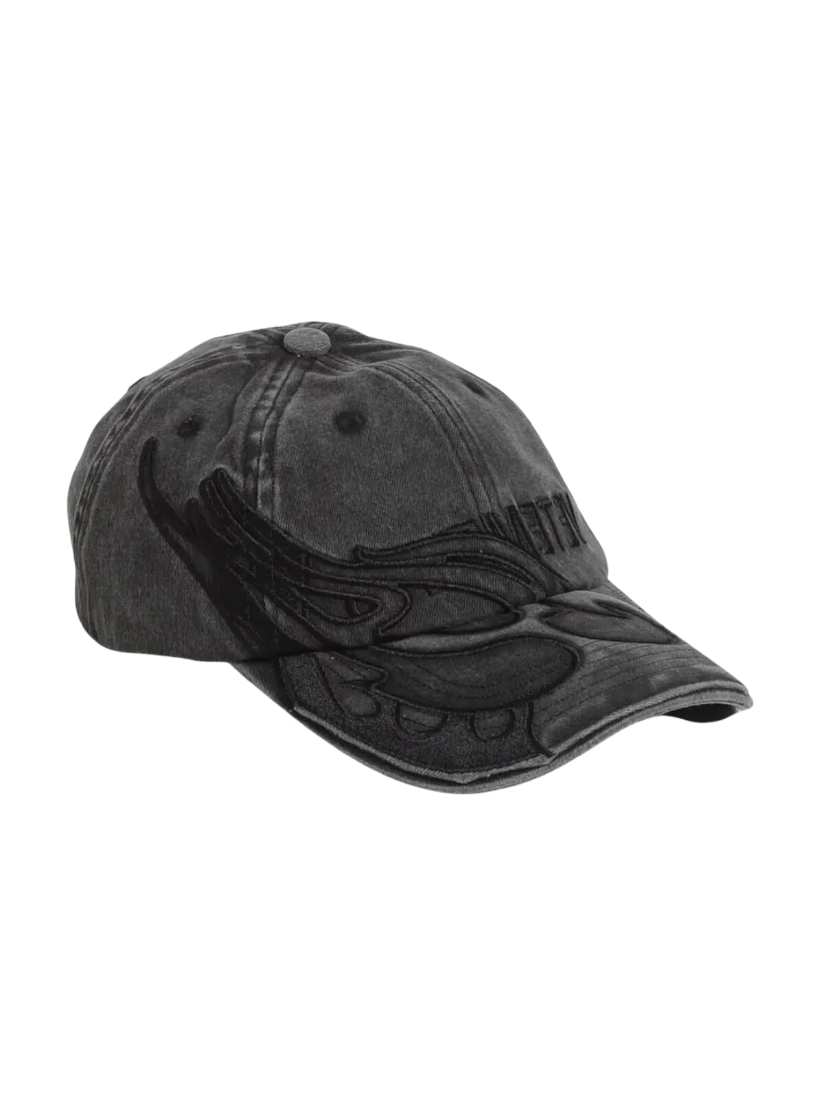 Vetements Cap Blackout Flame Logo Cap