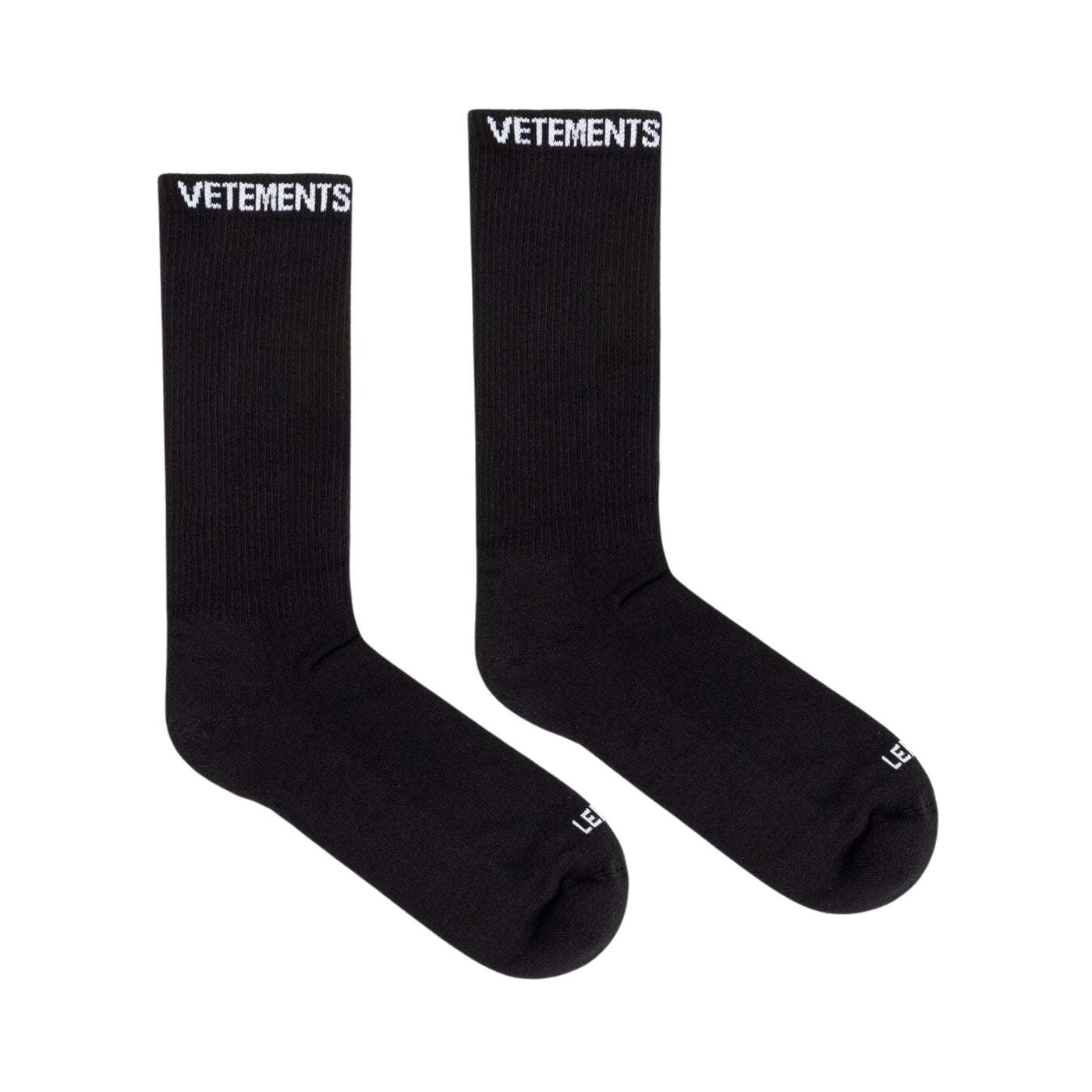 Vetements Socks Logo Black
