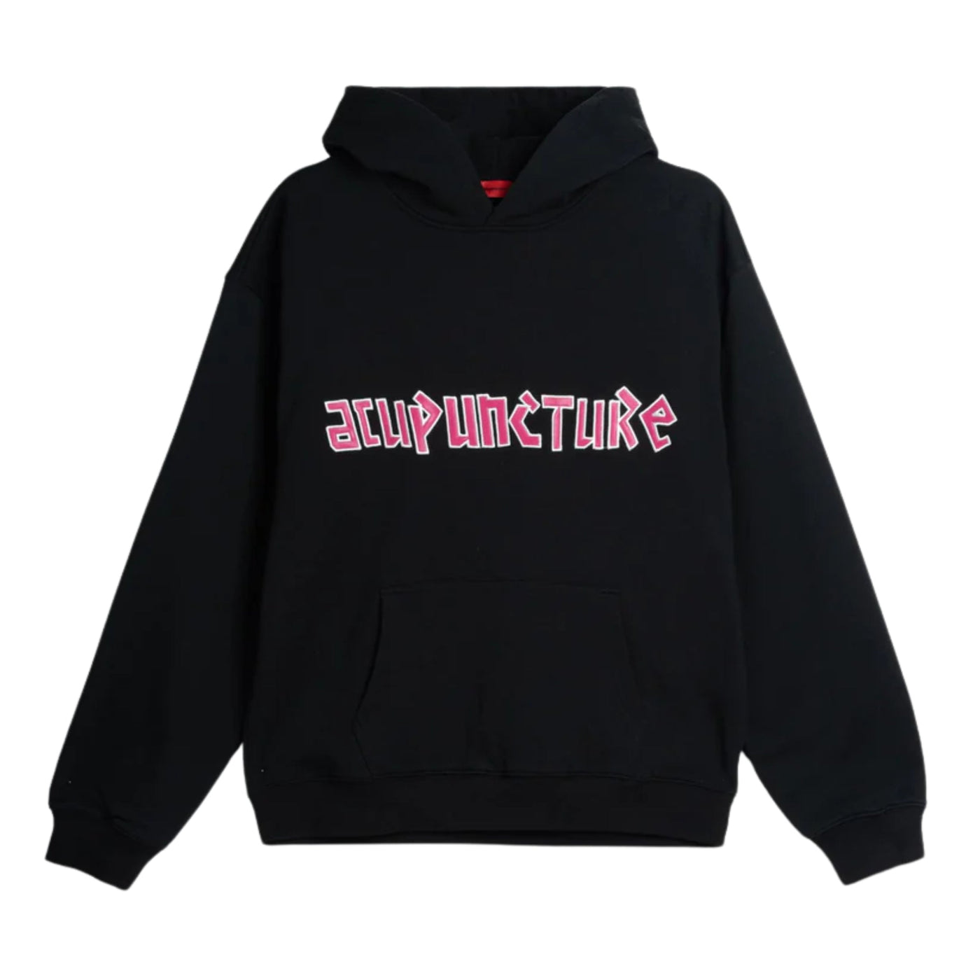 Acupuncture Hooded Sweater Black-Red