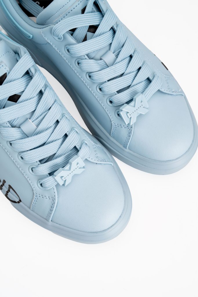 John Richmond X Ladies Sneakers | Leather Light Blue 27207 CP B