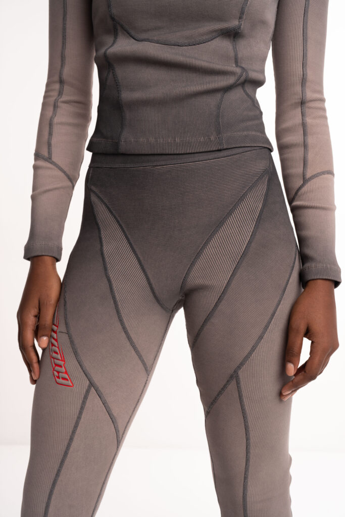 Alexander Wang Elasticated Waistband Legging w/ Blade Logo Washed Cedar 4CC1254416 208A