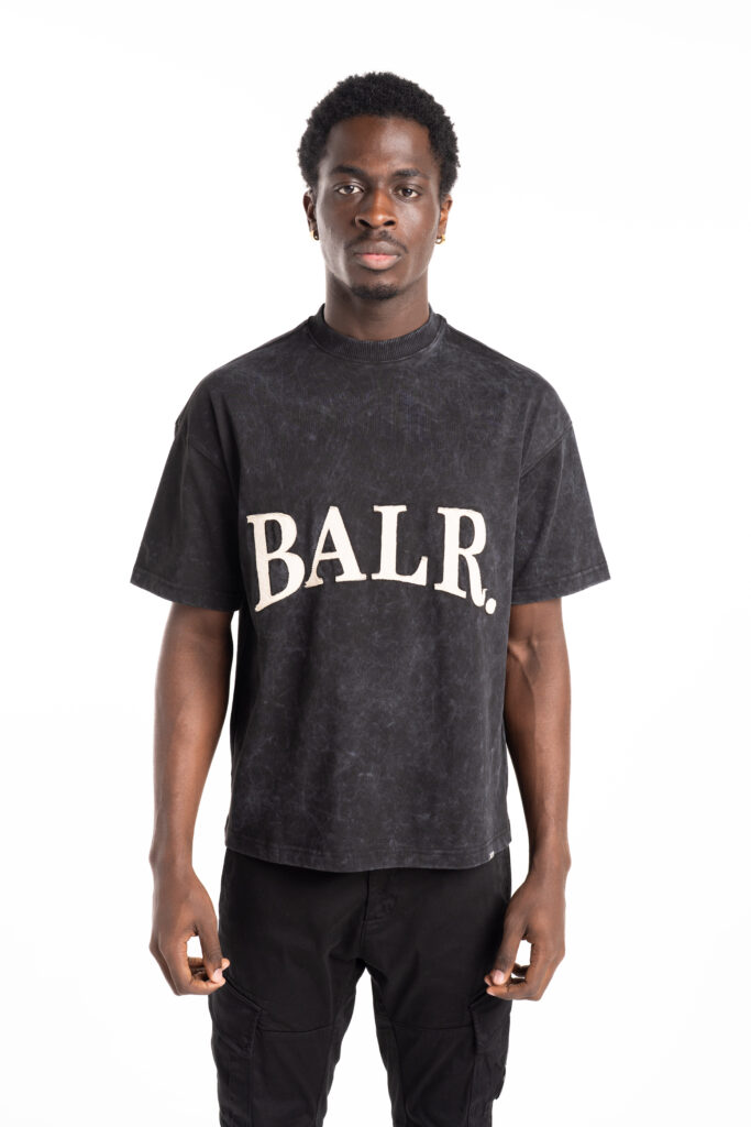 BALR Men’s Urban Washed Box T Shirt B1112.1284 Jet Black