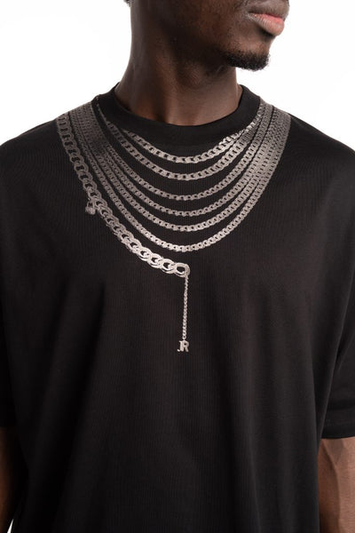 John Richmond Men’s T Shirt Over Britta RMA24136TSIT Black