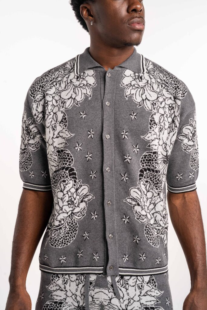 John Richmond Men’s Pasim Sweater RMP25189MA Grey