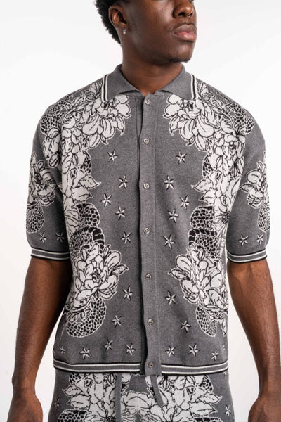 John Richmond Men’s Pasim Sweater RMP25189MA Grey