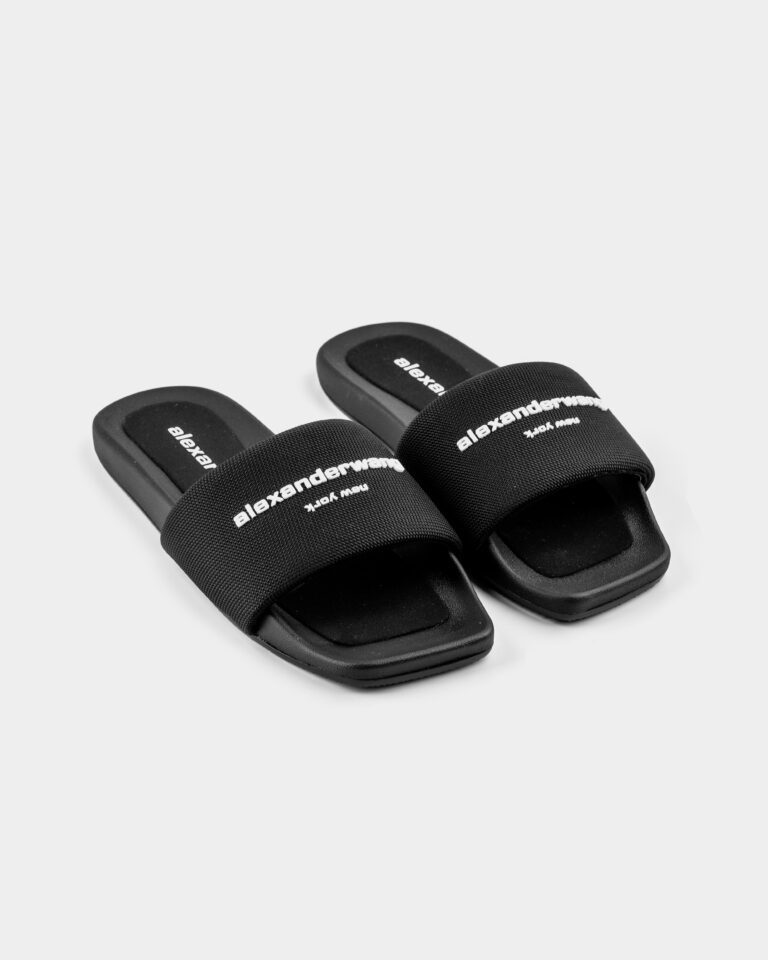 (Core) Alexander Wang Aw Pool Slide Black Nylon 30221S059 001