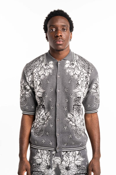 John Richmond Men’s Pasim Sweater RMP25189MA Grey