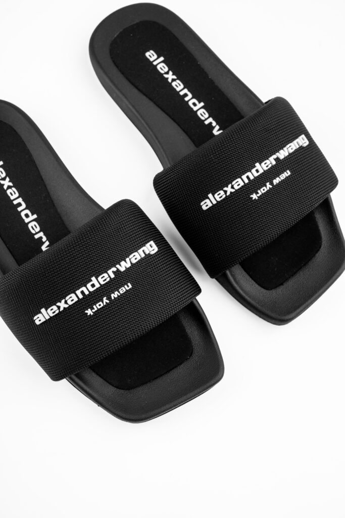 (Core) Alexander Wang Aw Pool Slide Black Nylon 30221S059 001